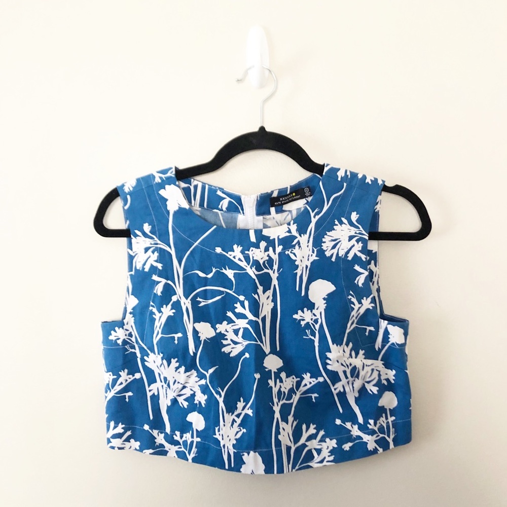 Kate Spade Saturday Zip Back Crop Top